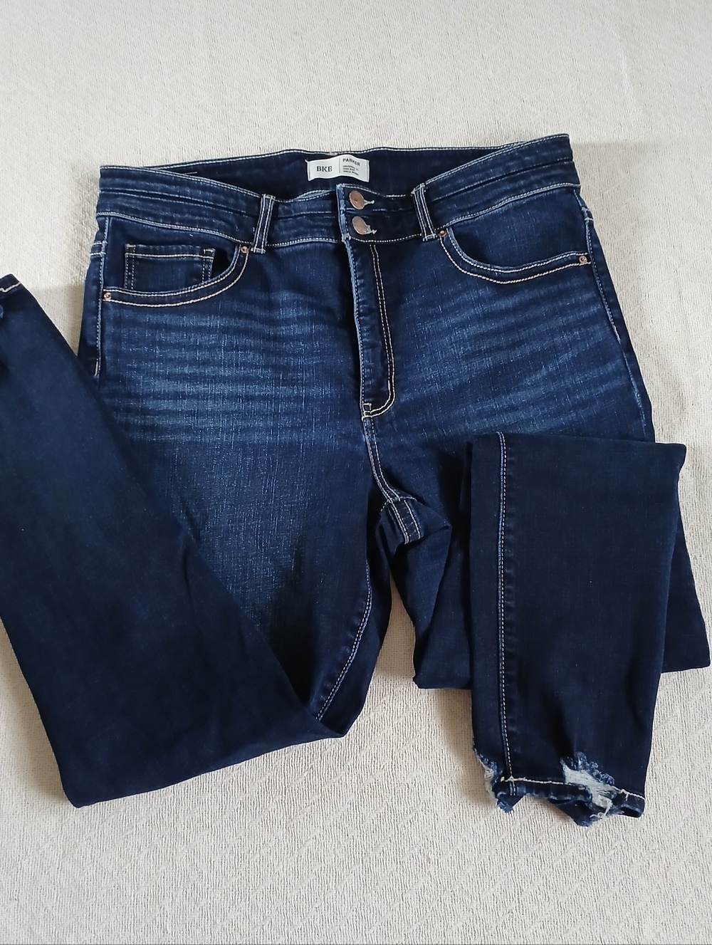 bke ♡ parker universal fit high rise ankle skinny jeans 34